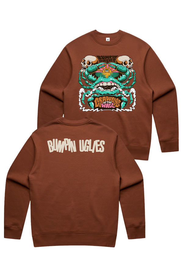 Crawling Up The Wall Crewneck (Clay) – Bumpin Uglies