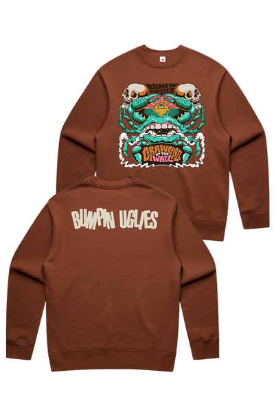 Crawling Up The Wall Crewneck (Clay) – Bumpin Uglies