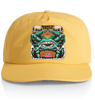 Crawling Up The Wall Surf Hat - Yellow