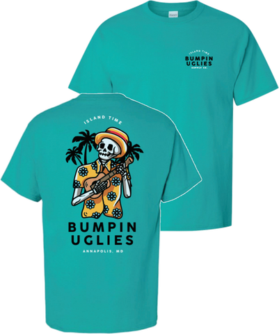 Island Time Ukulele Tee - Teal