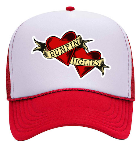 Hearts Trucker Hat - Red